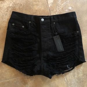 Carmar denim black shorts